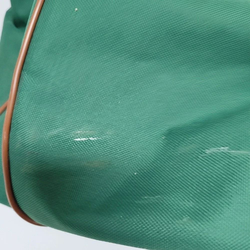 Vintage Polo Ralph Lauren Large Shoulder Strap Bag Green Brown Weekender